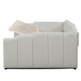 thumbnail image 6 of Euroco Modern Upholstered Full Size Daybed, Lift up Storage Bed for Kids Teens, White, 6 of 11