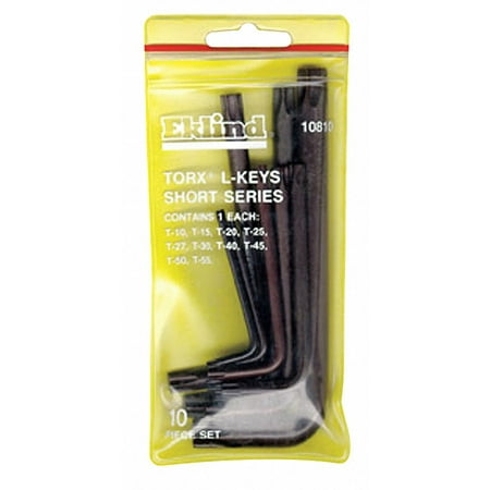 UPC: 0037516108104 | Eklind Torx Key Set L Shape 2 in to 4 1/4 in 10810