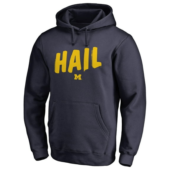Men's Navy Michigan Wolverines Hometown Collection Pullover Hoodie