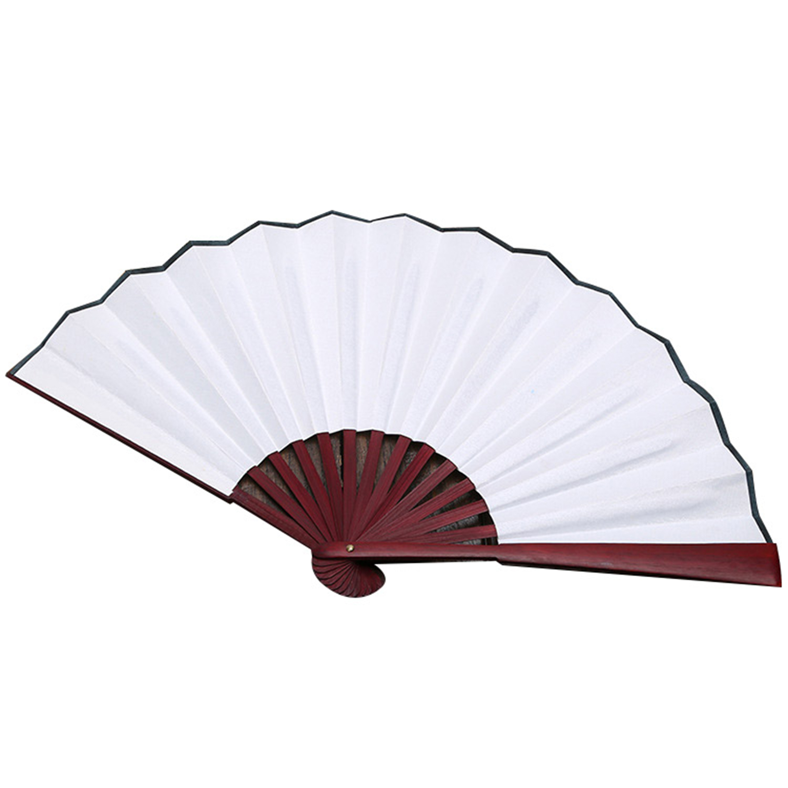 Vintage Folding Fan Vintage White Oriental Hand Fan With Bamboo Frame