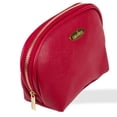 thumbnail image 2 of Draizee Red PU Leather Cosmetic Bag, Portable Travel Organizer for Makeup & Accessories, 2 of 2