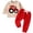 Red, variant on Odeerbi Infant Toddler Boys Girls Sweatsuits Sets Tractor Print Sport Sweatshirt Drawstring Elastic Waist Jogger Sweatpants 2 Piece Outfit Set