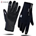 thumbnail image 1 of Winter Zipper Warm Gloves Men Women TouchScreen Thermal Gloves Cycling Tactical Work Motorcycle Bike Gloves Bicycle AccessoriesA2 He Qiyong unisex, 1 of 1