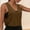 Brown, variant on Stretchy Breathable Sleeveless Camisoles for Ladies Removable Pads Adjustable Thin Straps Light Shirts for Workout Shopping Trip Home Shelf Bra Tank Tops (Hot Pink,L)