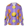 thumbnail image 1 of Lsque Yellow Lemon And Orange Pattern UPF 50+ Lightweight Sun Protection Men's Women's Long Sleeve Shirt, Hoodie Performance -Small, 1 of 7