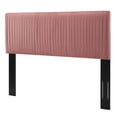thumbnail image 1 of Tufted Headboard, Full Queen Size, Velvet, Pink, Modern Contemporary Urban Design, Bedroom Master Guest Suite, 1 of 10