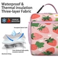 thumbnail image 2 of Strawberry Lunch Box Insulated Lunch Bag Box Women Men Reusable Cute Insulated Lunch Box for Students Cooler Tote Bag Lunchbox for Office School Picnic, 2 of 6