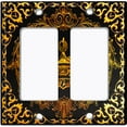 thumbnail image 6 of Metal Light Switch Plate Cover Elegant Black Crown Frame FRA021, 6 of 13