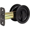 thumbnail image 2 of Stone Harbor Hardware Round Pocket Door Lock, Privacy Function, 2-3/4" Backset, Matte Black, 2 of 3