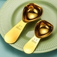 thumbnail image 6 of Stainless Steel Graduated Measuring Spoon,Heart-Shaped Coffee Bean Measuring Spoon,Gold 30Ml,15/30Ml Stainless Coffee 1 Tablespoon Measuring Spoon for Ground Coffees Protein Powder Sugar, 6 of 6