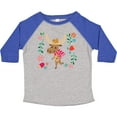 thumbnail image 3 of Inktastic Woodland Moose Spring Flowers Girls Toddler T-Shirt, 3 of 5