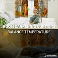 thumbnail image 3 of Fsddascl Thanksgiving Fall Blackout Curtains for Bedroom/Living Room, Thermal Insulated Kitchen Curtains, Orange Turkey Pumpkin Maple Leaf Grommet Darkening Window Treatment Drapes 52"x72"x2, 3 of 6