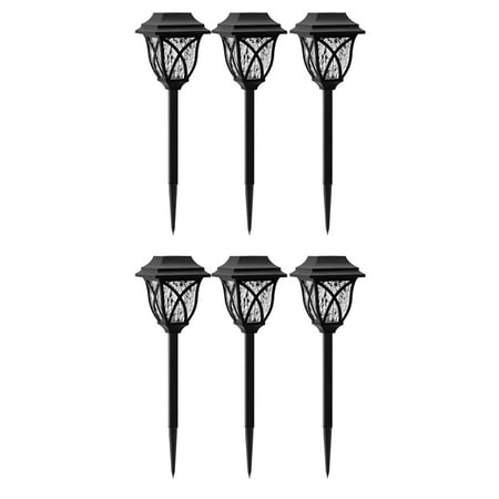

6 Pack Color Changing Solar Lights Outdoor Garden Decor Auto ON/Off Solar Pathway Lights Outdoor Waterproof Warm-Light