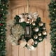 thumbnail image 2 of Corona de Navidad Flores artificiales Champán 25 cm Coronas de Navidad Corona de chimenea de Navidad para interior Decoración de Navidad al aire libre para puerta Pared Ventana Pared Chimenea oso de fresa Juguete, 2 of 3