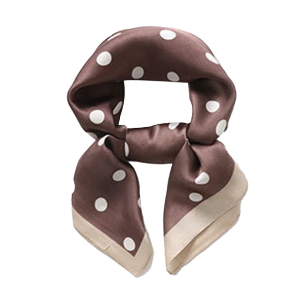 Minnieouse Bufanda de seda de imitación, disfraz de literatura que combina con todo, pañuelo para niña, pañuelo transpirable para mujer, para verde Accesorios de disfraces Color café Minnieouse AP009281-07B