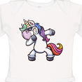 thumbnail image 4 of Inktastic Dabbing Unicorn Boys or Girls Long Sleeve Baby Bodysuit, 4 of 5