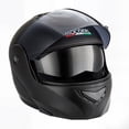 thumbnail image 4 of Casco sleek para moto abatible dot monocolor negro mate Mocoerl 903 talla L, 4 of 5