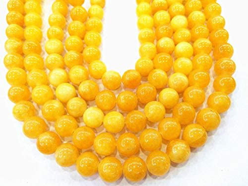 African Yellow Turquoise Round Beads 6mm 65pcs 