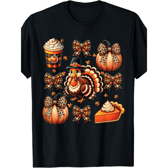 Thanksgiving Turkey Graphic Tee for Women – Stylish Women's Thanksgiving Shirt