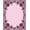 Pink, Pattern 2, variant on ODIKA 4'x6' Machine Washable Non-Slip Area Rug, Enchanted Forest DIY Needlework High Traffic Rug, Brown, 644728