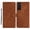 Brown, variant on Allytechgroup Wallet Phone Case for Samsung Galaxy S21 FE with Credit Card Slot, PU Leather Slim Lightweight Flip Case with Lanyard Shockproof Protective Bumper for Women Girls, Black
