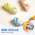 thumbnail image 2 of Mini Bag Sealer, 2025 New 2 in 1 USB Rechargeable Bag Sealer Heat Seal and Cutter, Portable Vacuum Sealer, Mini Sealing Machine Heat Seal Tool, Kitchen Bag Cutter, Snack Sealer Household (1, Green), 2 of 6