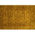 thumbnail image 1 of Ahgly Company Machine Washable Indoor Rectangle Abstract Yellow Modern Area Rugs, 8' x 10', 1 of 4