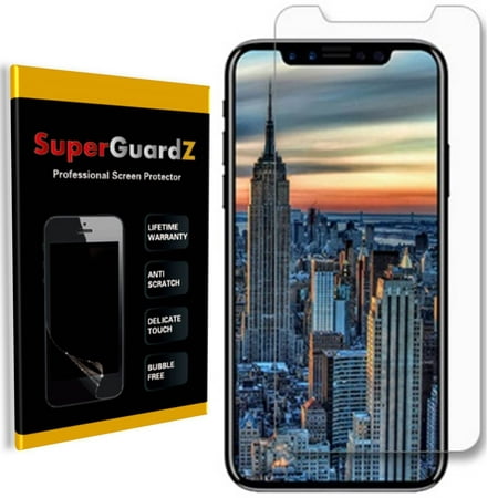 [8-Pack] For iPhone X SuperGuardZ Ultra Clear Screen Protector, Anti-Scratch, Anti-Bubble