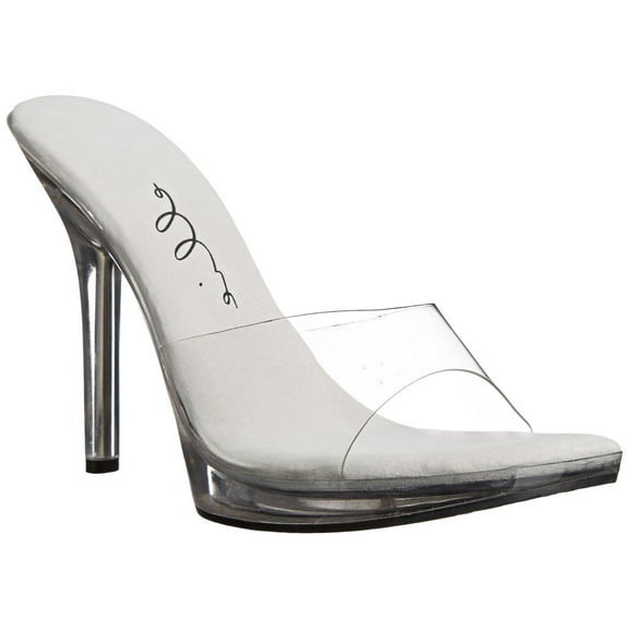 ELLIE 502-VANITY Women's 5" Stiletto Heel Mule Slide On Sandal Mini-platform