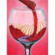 thumbnail image 1 of Cuadros Decorativos Kit de pintura de diamante 5D DIY copa de vino tinto mosaico de taladro redondo completo (HJ462) DQrwqpou Nuevos Originales, 1 of 5