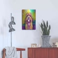 thumbnail image 4 of Luxe Metal Art 'Pop Art Cavipoo' by Furbaby Affiliates, Metal Wall Art, 16"x24", 4 of 9