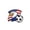 D, variant on Football Match Badges Brooches Souvenirs Cheering Pins Set for Team Fans Sports Party Events Collection Gifts