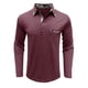 thumbnail image 3 of Blusa y camisa de manga larga con cuello vuelto para hombre, camisa de otoño invierno con botones y bolsillo, camisa de manga larga con cuello vuelto, camisa de poliéster para hombre, 3 of 6