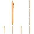 thumbnail image 2 of Solivara Retractable Ballpoint Pen Comfortable Writing Cute Medium Point 1.0 Mm For Bridal Shower(Orange,12pcs), 2 of 5