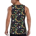 thumbnail image 3 of Fotbe Snake And Flower Pattern Men's Quick Dry Workout Tank Top Gym Muscle Tee Fitness Bodybuilding Sleeveless T Shirt Breathable Workout Shirt-4X-Large, 3 of 9