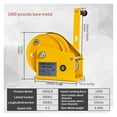 thumbnail image 2 of Manual Winch Tractor,1800LB Two-way Self-locking Small Hand Windlass With Automatic Brake Manual Winch Tractor ,Outstanding Load Capacity, 2 of 6