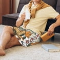 thumbnail image 2 of Daiia Skeleton Cowboy And Guitar Mens Woven Stretch Pajama Short,Short Pajama Pants-Large, 2 of 7