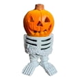 thumbnail image 1 of 1PC Halloween Miniature Pumpkin Figurines Mini Resin Pumpkin Ghost Ornaments Fairy Lighted Halloween Garden Adornments Pumpkin Doll with LED Lights for Outdoor Home Garden Decoration, 1 of 5