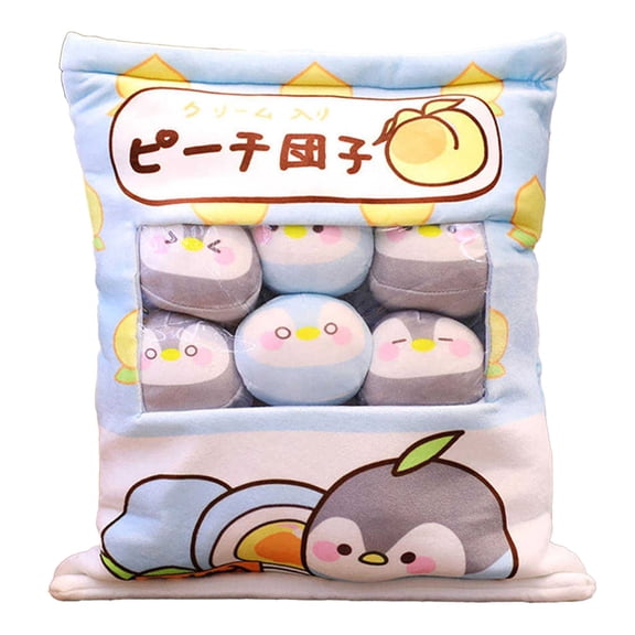 XIANXIAN Cat Plush Pillow, Cute Plushies with Kitten Doll, Removable Stuffed Animals Throw Pillow, Kawaii Plushies Cat Toy for Kids, Gift for Girls Boys Birthday (Colorful Kittens)