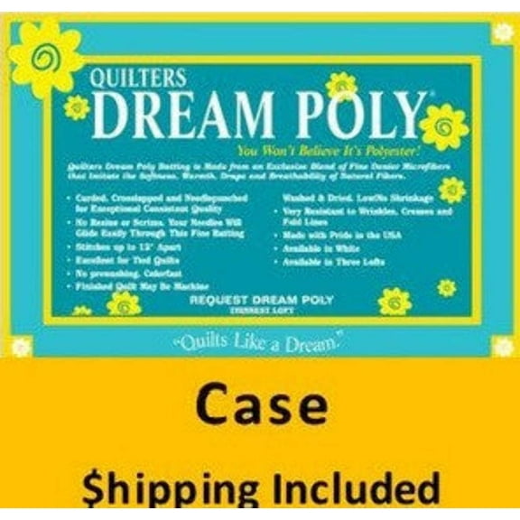 P3D Dream Poly Request Batting (Case (6), Double 93 in x 96 in) shipping included*