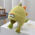 thumbnail image 3 of Kids Knit Trapper Hat with Ear Flaps Winter Warm Fleece Lined Beanie with Tassel Ties for Toddlers Boys Girls, 3 of 6