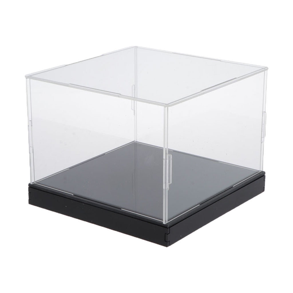 Vitrina De Acrílico Transparente Con Base De Plástico – Caja Exhibidora A Prueba De Polvo Y Rayos UV Para Figuras, Juguetes Y Coleccionables, Fácil De Montar (50x30x30 Cm)