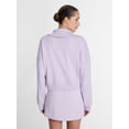 thumbnail image 4 of Athletic Works Women's and Women's Plus Quarter-Zip Sweatshirt, Midweight, Size XS-4X, 4 of 6