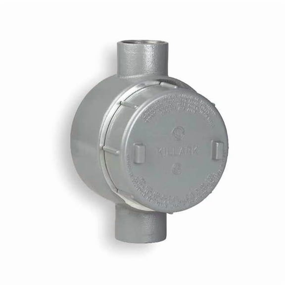 Hubbell Killark Conduit Outlet Body,Aluminum,C GECCT-1