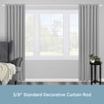 thumbnail image 2 of Kenney® Mae 5/8" Standard Decorative Window Curtain Rod, 90-130", Satin Nickel, 2 of 6