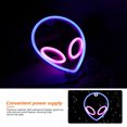 thumbnail image 3 of Led Alien Neon Light Colgante De Pared Lámpara De Neón Dormitorio Decoración Luz Decorativa Luz De Noche Yuarrent HA024895-03, 3 of 6