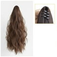 thumbnail image 5 of Curly Ponytail Extension Human Hair Hairpiece Drawstring On PonyTail Clip Y6X8, 5 of 8