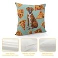 thumbnail image 4 of COMIO  Cute Boxer Dog Pizza Slices Food Throw Pillow Covers Soft Decor Plush Pillow Cases Cushion Covers for Living Room Bedroom Home Throw Pillowcases Sofa Couch Chair Car Outdoor, 4 of 5