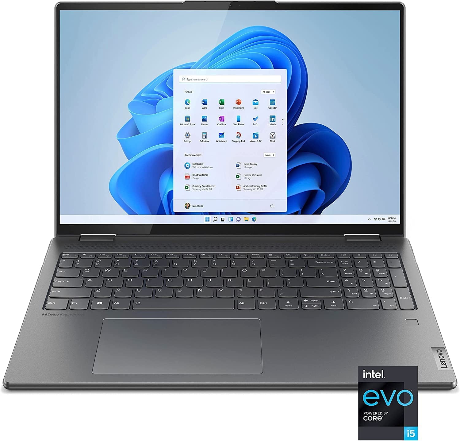 Lenovo Yoga 7i 16 inch 2.5K Touchscreen (2560 x 1600) 2-in-1