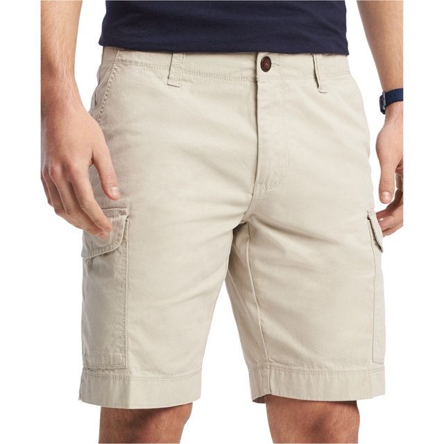 Tommy Hilfiger Mens Helios Casual Cargo Shorts, Beige, 32 Tommy Hilfiger Carga